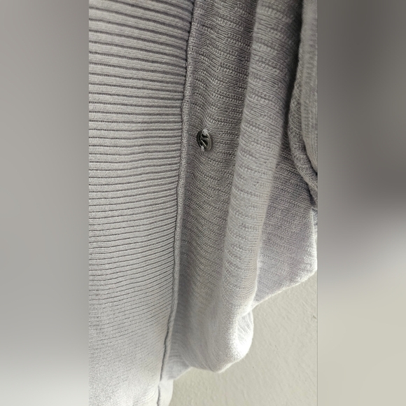 Lululemon Stillness Wrap Kimono Shrug Silver Fox Dusty Blue One Size S … - Picture 9 of 10